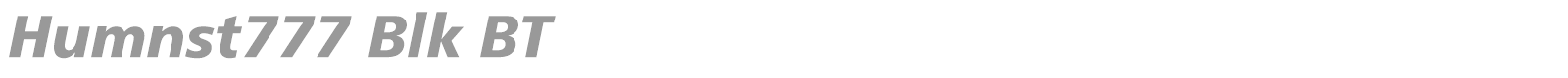 Humnst777 Blk BT font preview